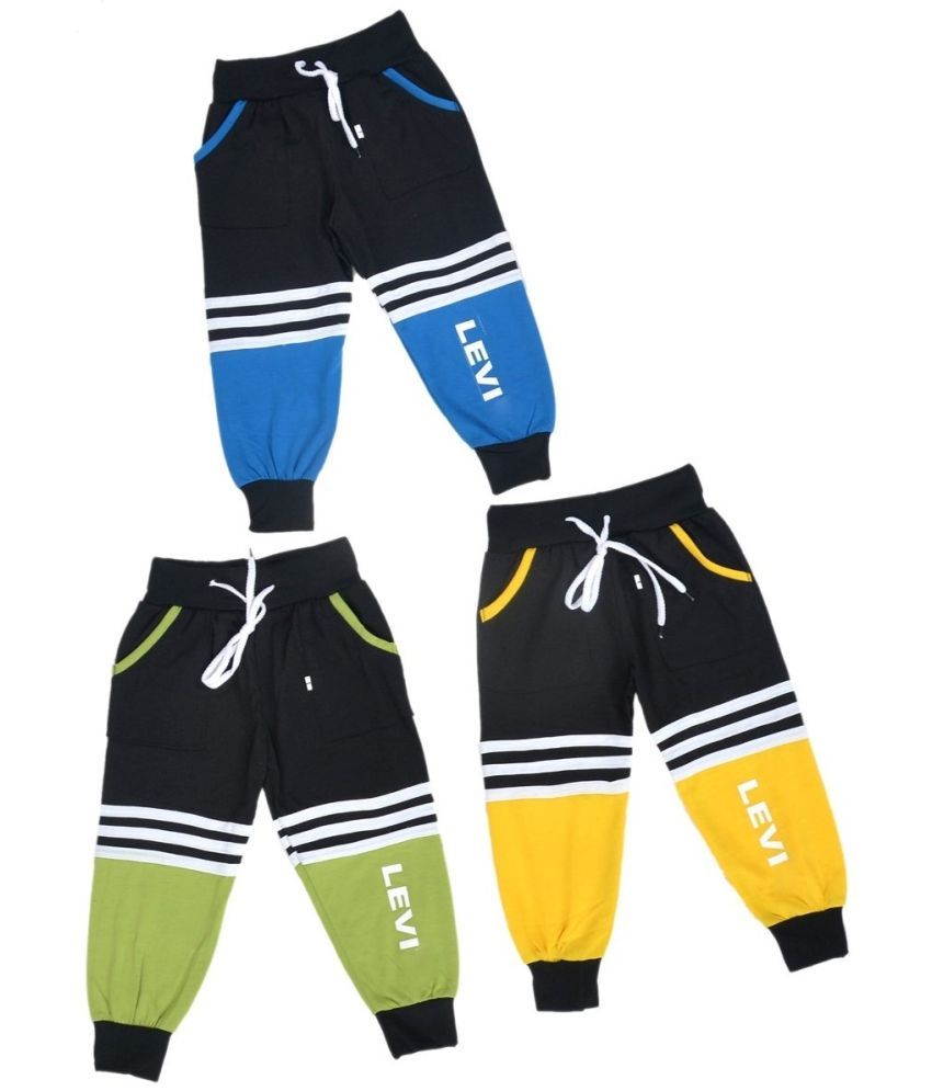     			DIAMOND EXPORTER Pack of 3 Boys Cotton Blend Trackpant ( Multi Color )