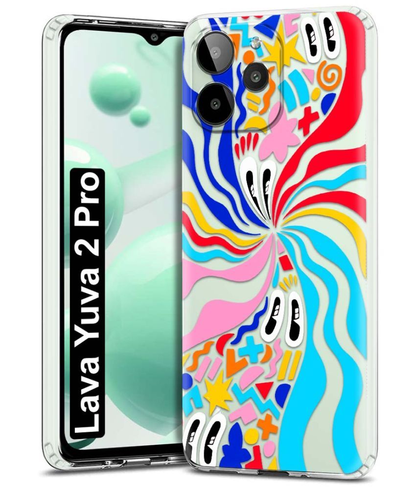     			Fashionury Multicolor Printed Back Cover Silicon Compatible For Lava YUVA 2 Pro ( Pack of 1 )