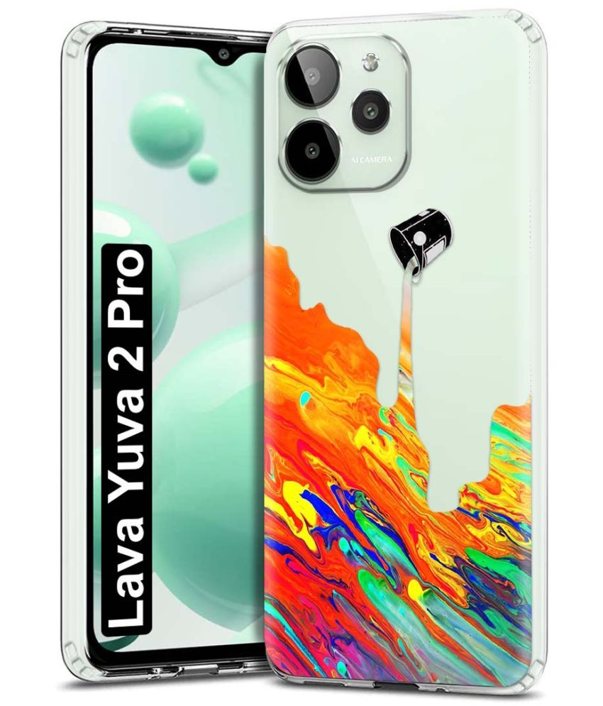     			Fashionury Multicolor Printed Back Cover Silicon Compatible For Lava YUVA 2 Pro ( Pack of 1 )