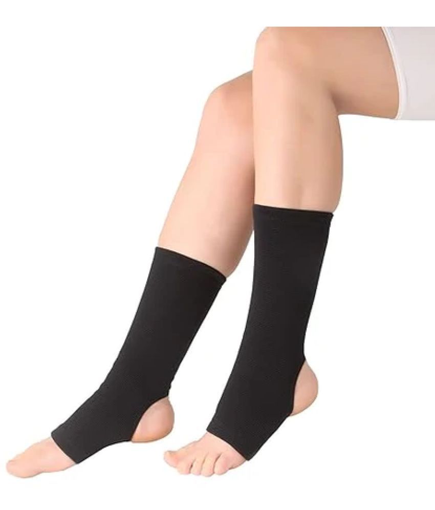     			Flamingo Ankle Support Compression Brace for Injuries, Ankle Protection Guard | Orthopedic Ankle Band for Sports Pain Relief, Arch Support, Foot & Ankle Swelling | Black | XXL