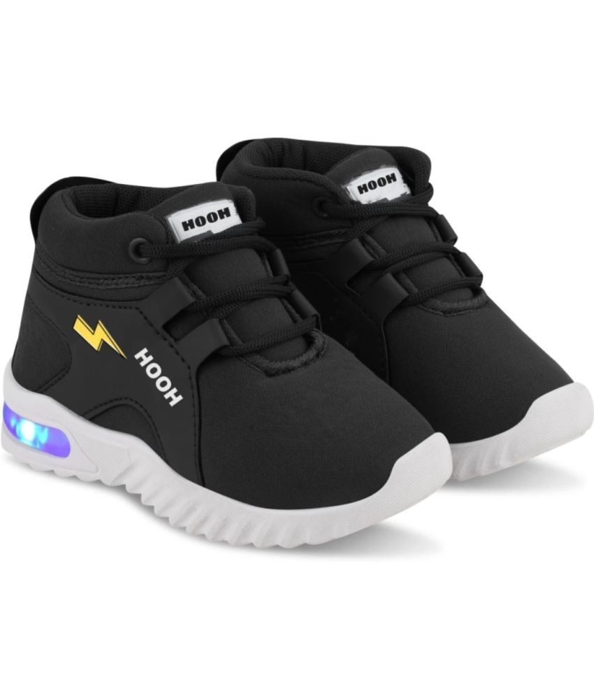     			GLOBIN - Black Boy's LED Shoes ( 1 Pair )