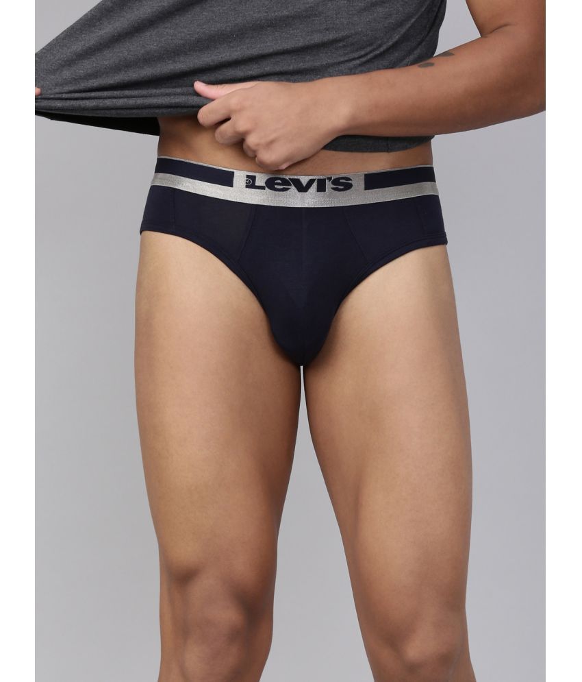     			Levi's Navy Blue Cotton Men's Briefs ( Pack of 1 )