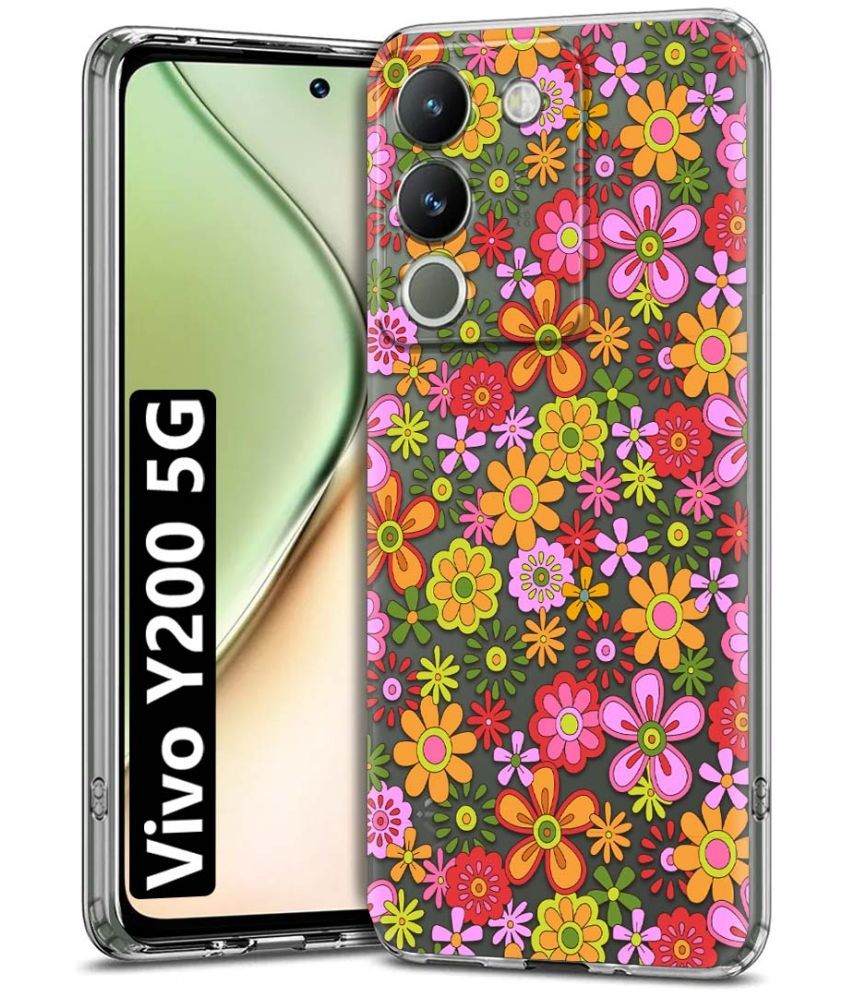     			NBOX Multicolor Printed Back Cover Silicon Compatible For Vivo Y200 ( Pack of 1 )