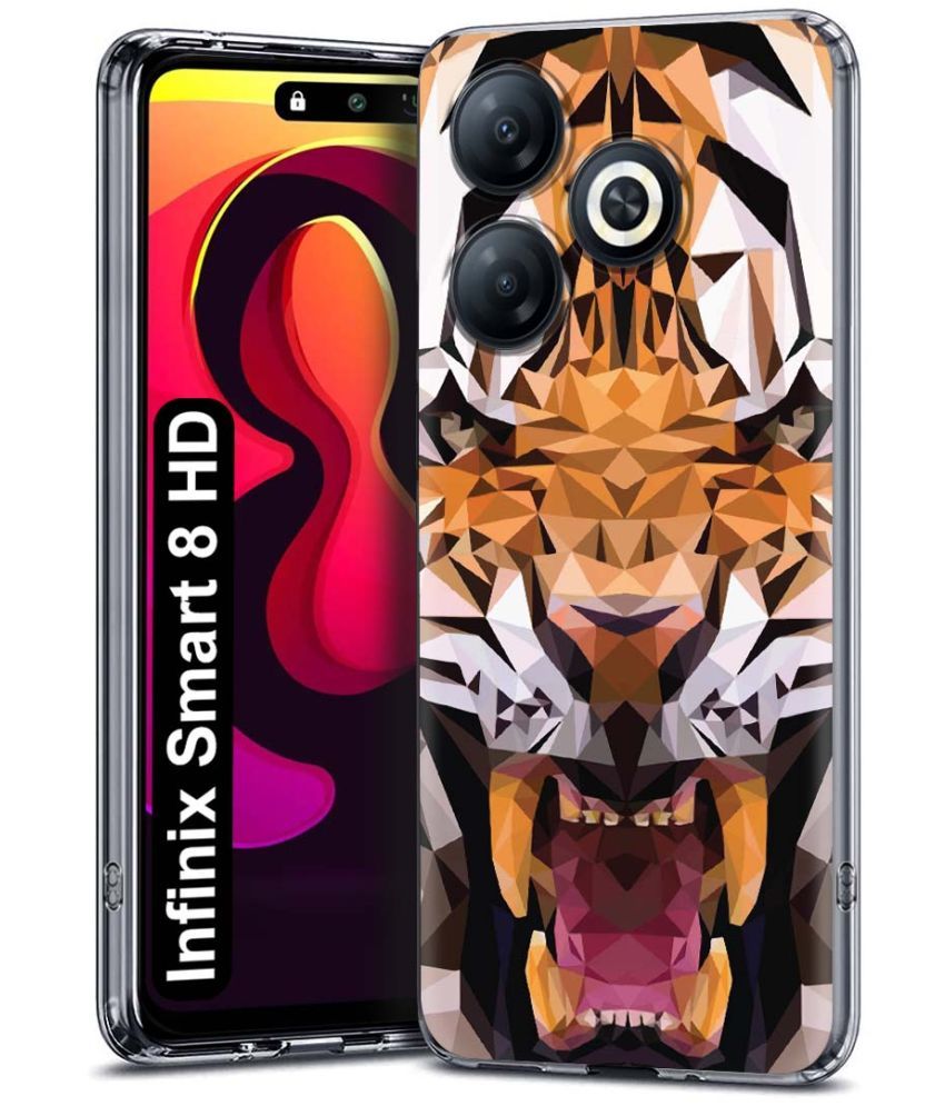     			NBOX Multicolor Printed Back Cover Silicon Compatible For Infinix Smart 8 HD ( Pack of 1 )