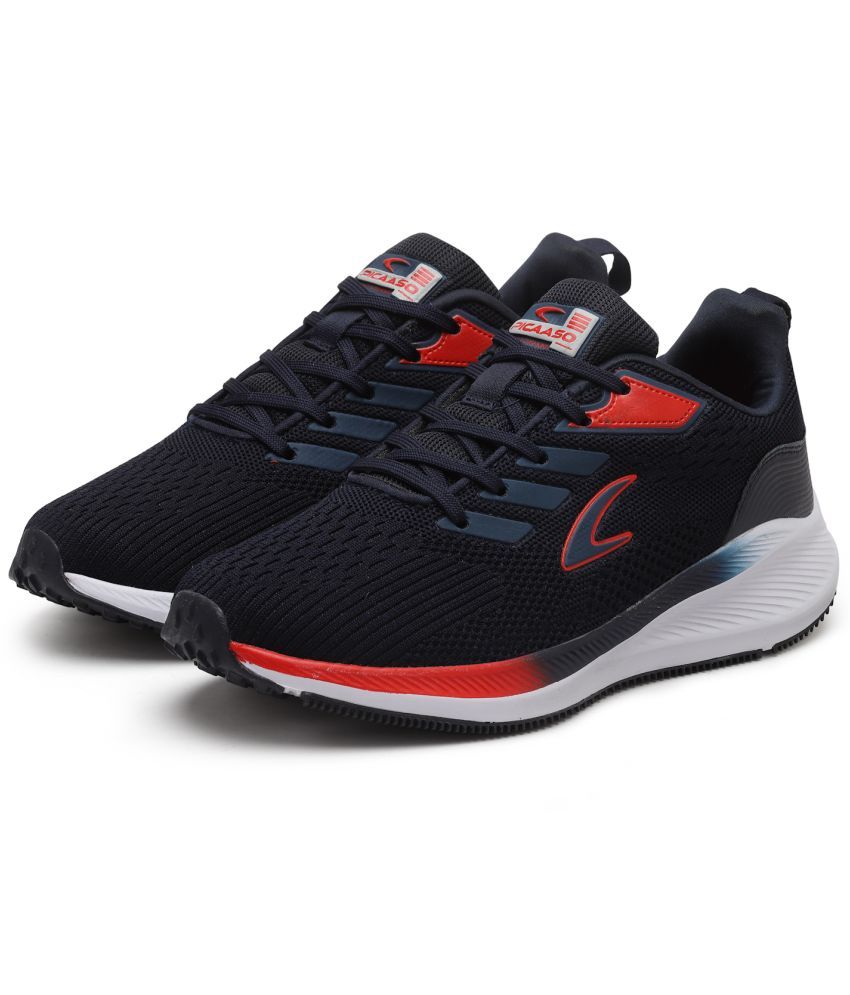     			Picaaso Navy Men's Sports Running Shoes