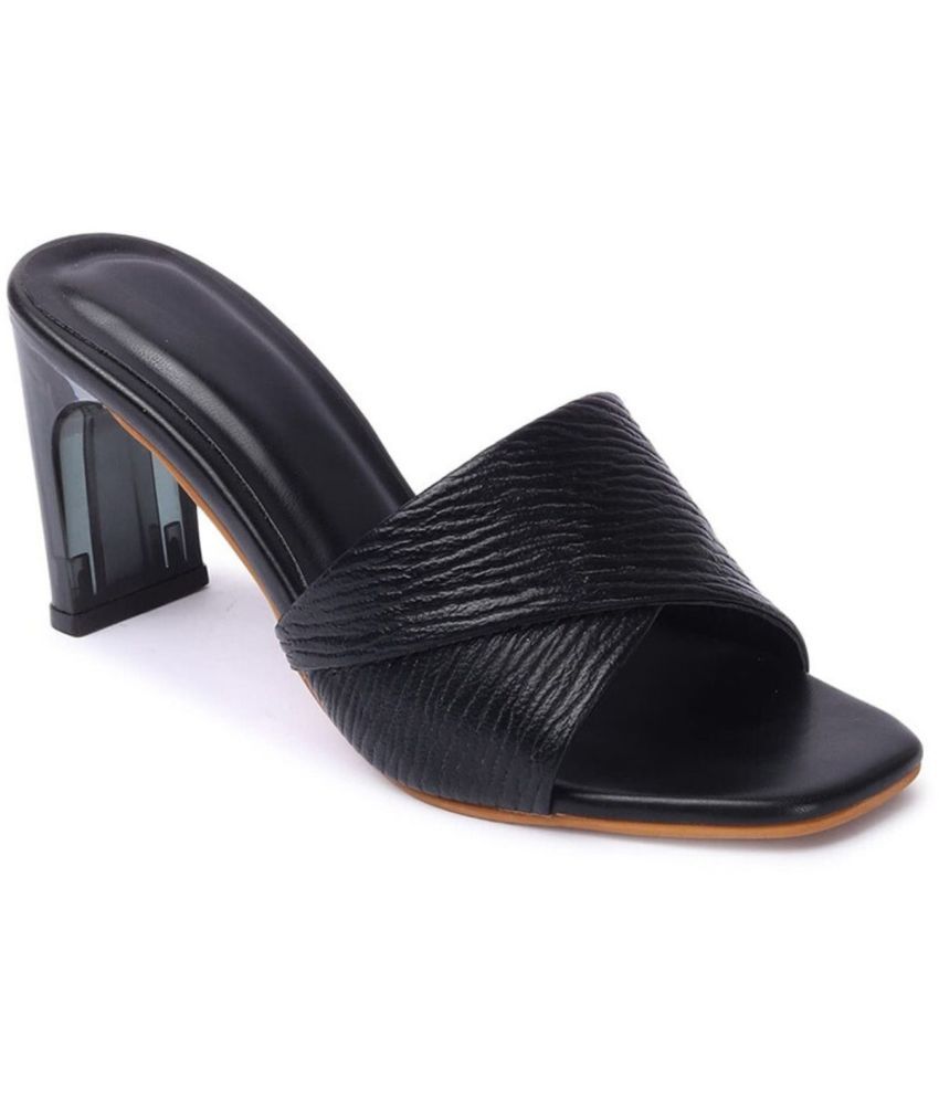     			Stepee Black Women's Sandal Heels