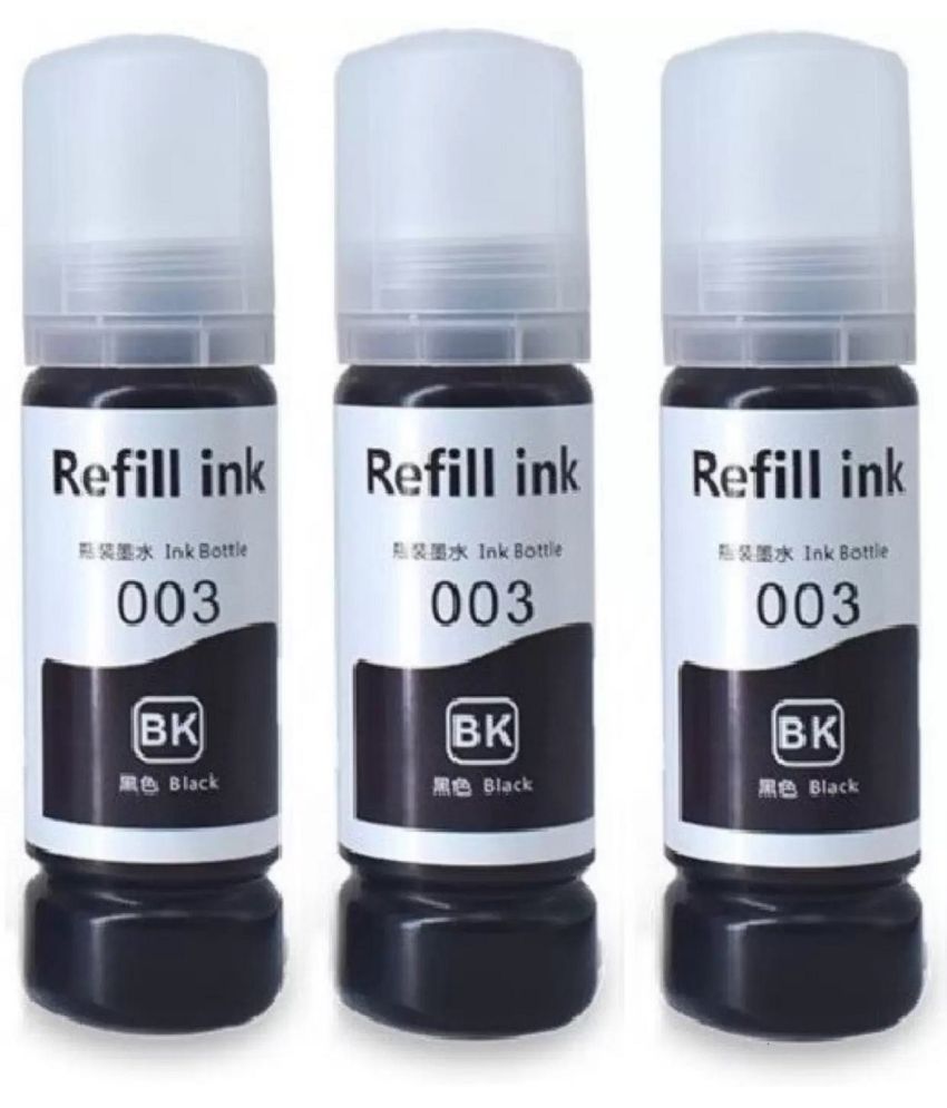     			TEQUO 003 INK FOR L3110 Black Pack of 3 Cartridge for 003 Ink for E_pson L3110 L3150 L3115 L3116 L3101 L3210 L3215 L3216 L3250 L3151 L3152 L3156
