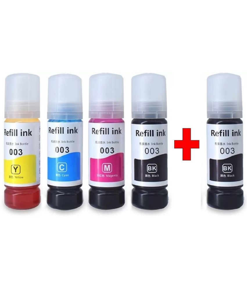     			TEQUO 003 Ink Multicolor Color and Black Cartridge for 003 Ink for E_pson L3110 L3150 L3115 L3116 L3101 L3210 L3215 L3216 L3250 L3151 L3152