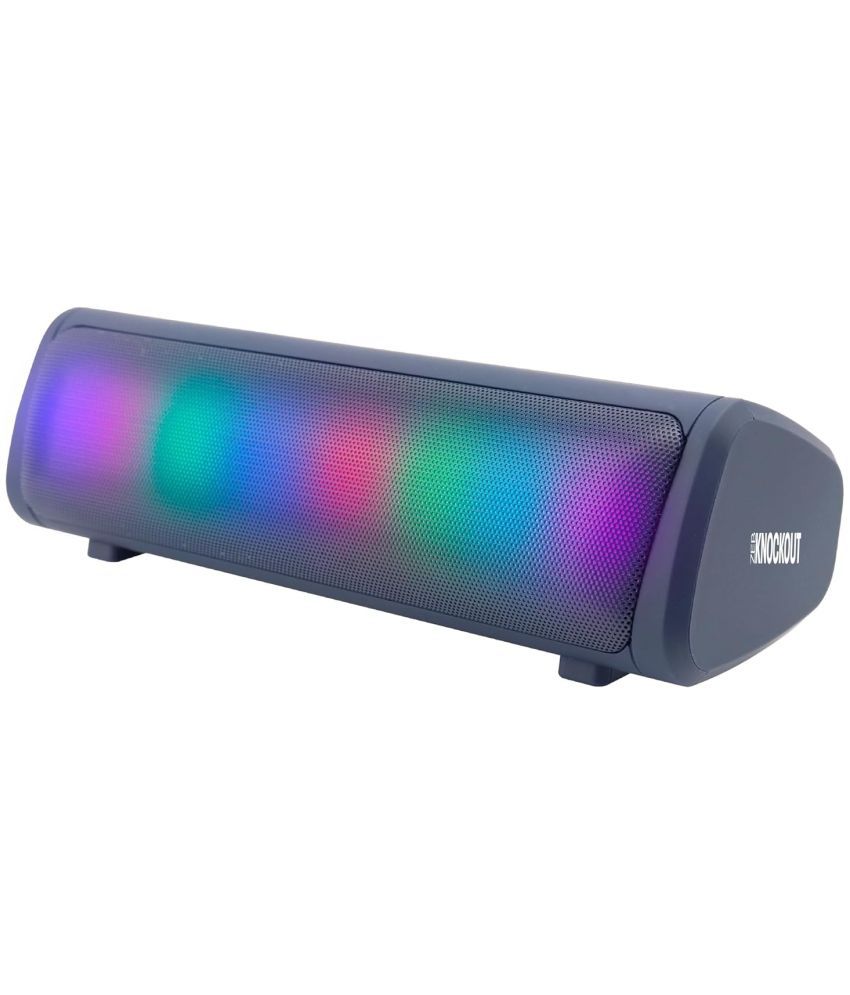     			Zebronics Knock Out 10 W Bluetooth Speaker Bluetooth v5.0 with Call function Playback Time 10 hrs Blue