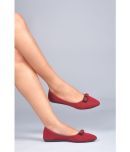 JM Looks Maroon Women's Casual Ballerinas