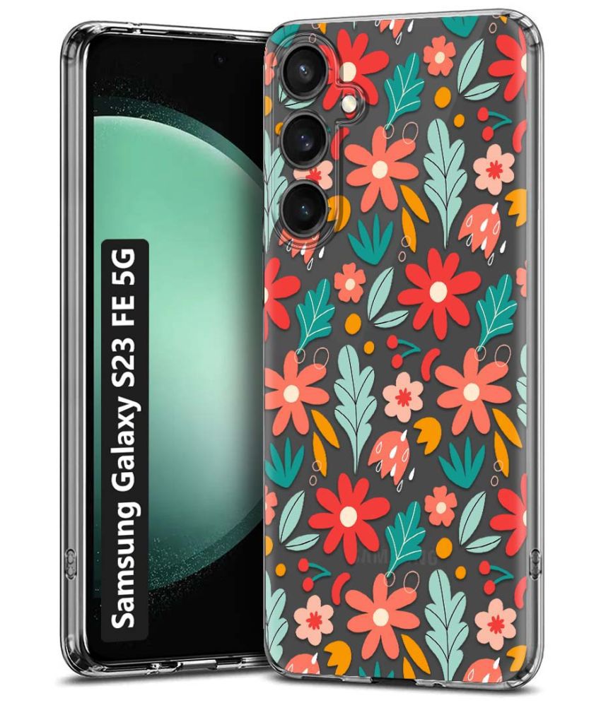     			NBOX Multicolor Printed Back Cover Silicon Compatible For Samsung Galaxy S23 FE 5G ( Pack of 1 )