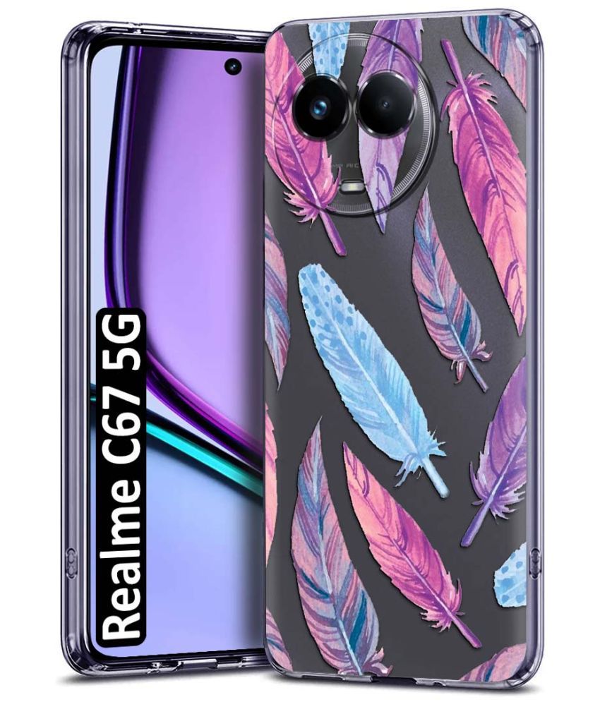     			NBOX Multicolor Printed Back Cover Silicon Compatible For Realme C67 ( Pack of 1 )