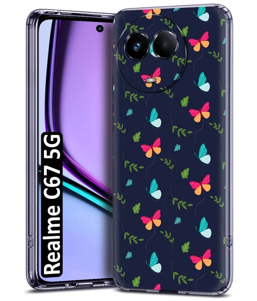     			NBOX Multicolor Printed Back Cover Silicon Compatible For Realme C67 ( Pack of 1 )