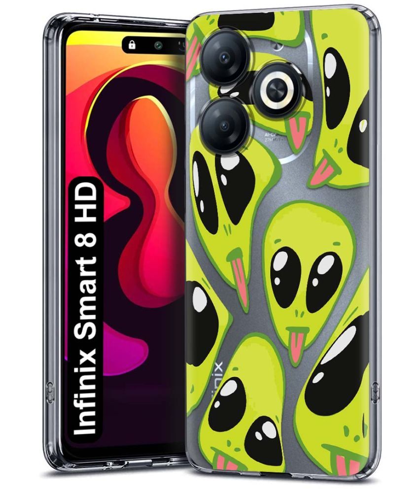     			NBOX Multicolor Printed Back Cover Silicon Compatible For Infinix Smart 8 HD ( Pack of 1 )