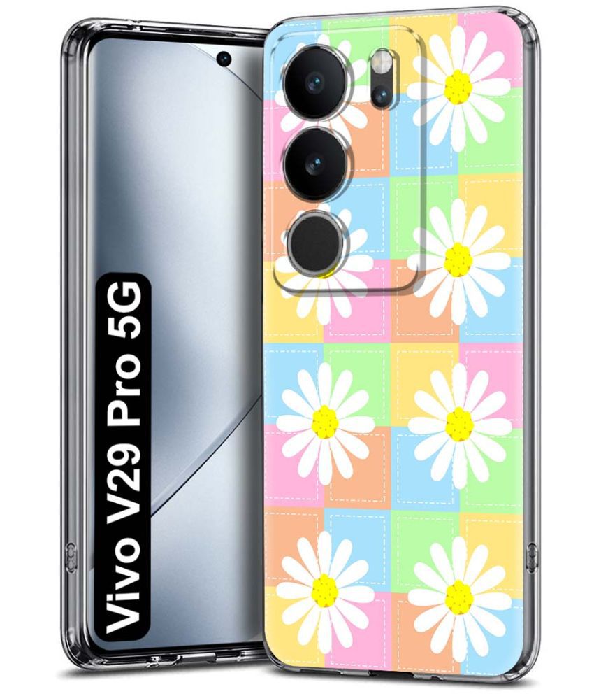     			NBOX Multicolor Printed Back Cover Silicon Compatible For Vivo V29 Pro 5G ( Pack of 1 )