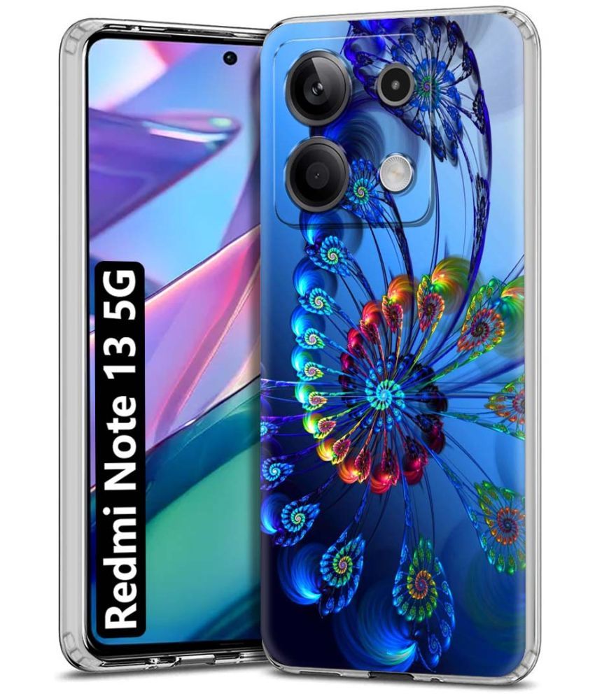     			NBOX Multicolor Printed Back Cover Silicon Compatible For Redmi Note 13 5G ( Pack of 1 )