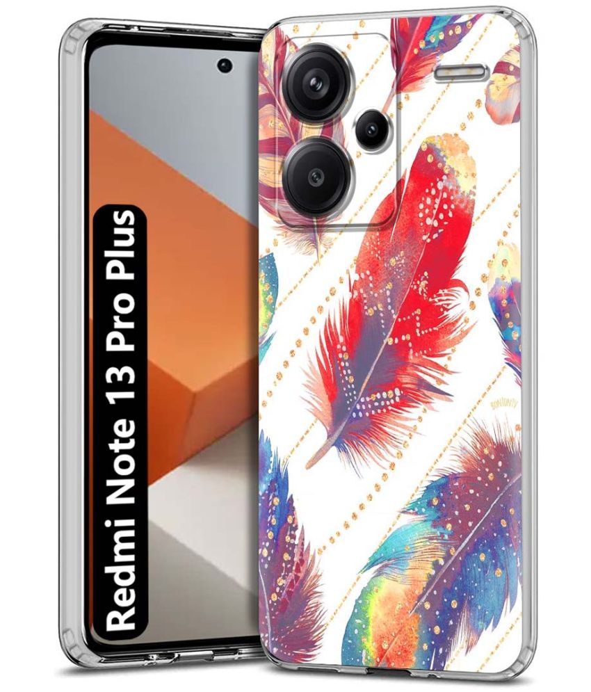     			NBOX Multicolor Printed Back Cover Silicon Compatible For Redmi Note 13 Pro Plus 5G ( Pack of 1 )