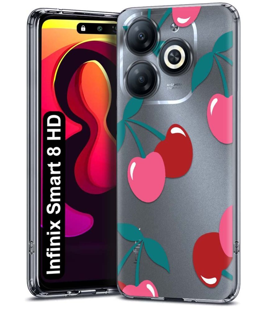     			NBOX Multicolor Printed Back Cover Silicon Compatible For Infinix Smart 8 HD ( Pack of 1 )