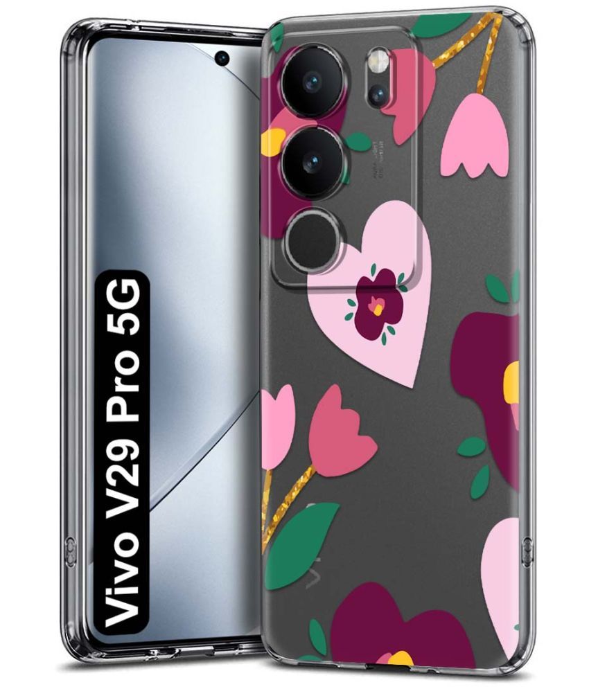     			NBOX Multicolor Printed Back Cover Silicon Compatible For Vivo V29 Pro 5G ( Pack of 1 )