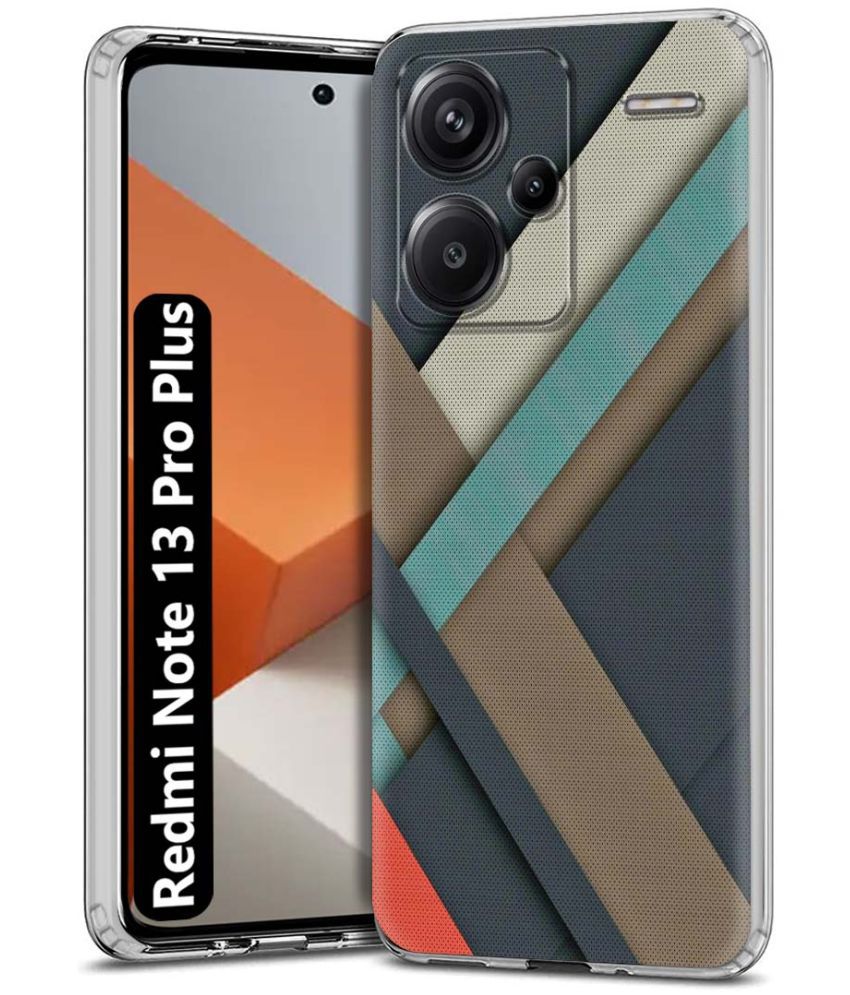     			NBOX Multicolor Printed Back Cover Silicon Compatible For Redmi Note 13 Pro Plus 5G ( Pack of 1 )