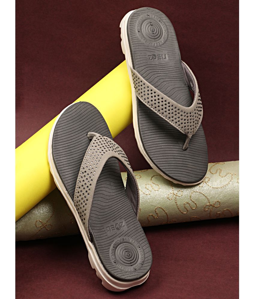     			Neoz Light Grey Women's Flip Flop