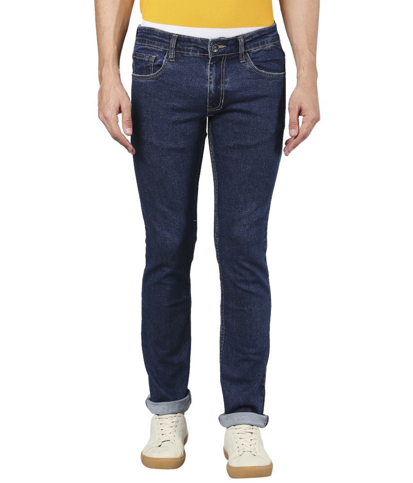     			Park Avenue Slim Fit Distressed Men's Jeans - Blue ( Pack of 1 )