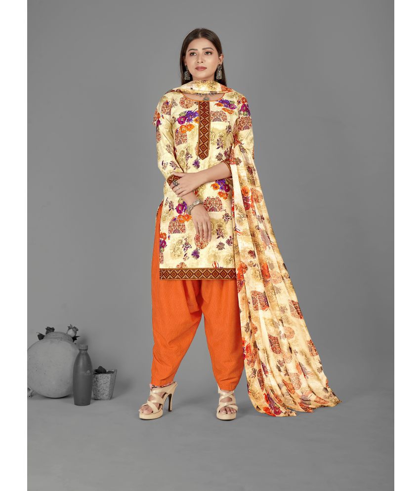     			Anand Unstitched Crepe Printed Dress Material - Multicolor ( Pack of 1 )