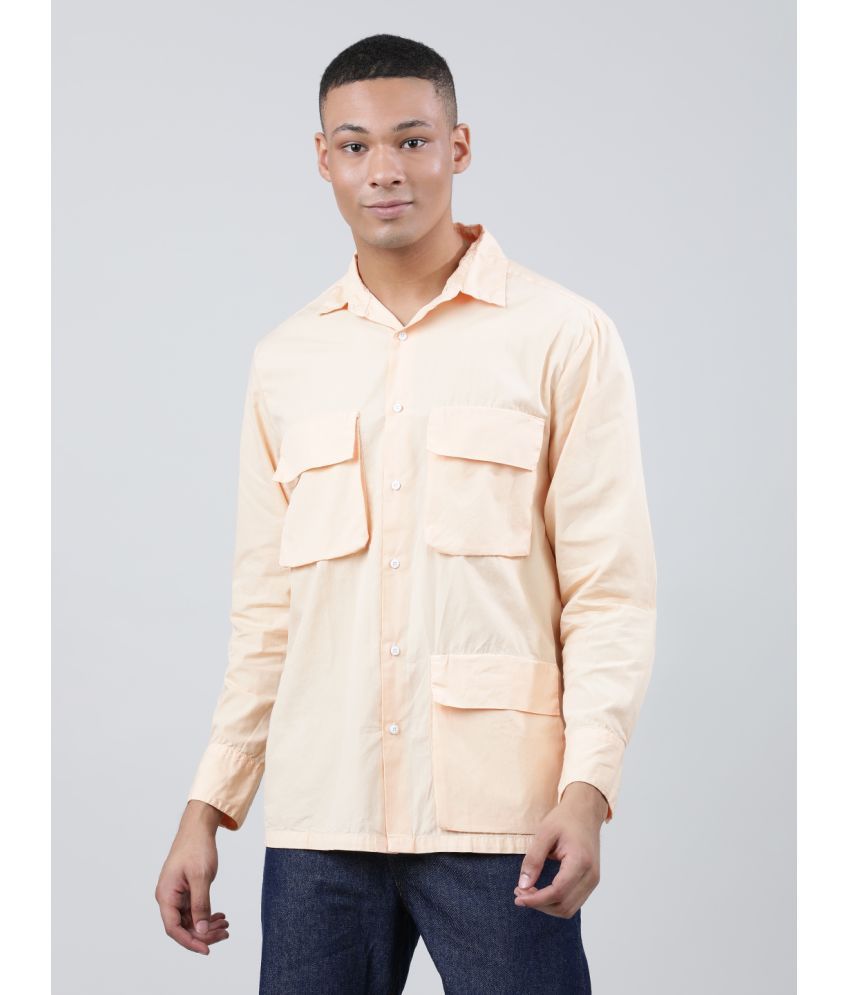     			Bene Kleed 100% Cotton Regular Fit Solids Full Sleeves Men's Casual Shirt - Peach ( Pack of 1 )