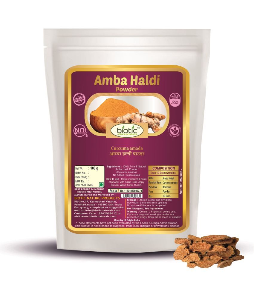     			Biotic Natural Amba Haldi Powder (Curcuma amada) Mango Ginger Powder 100 gm