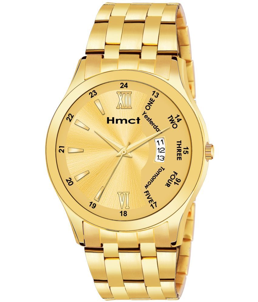     			HMCT Gold Metal Analog Men's Watch