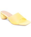 JM Looks Yellow Women's Slip On Heels