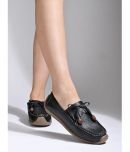 Shoetopia Black Women's Loafers