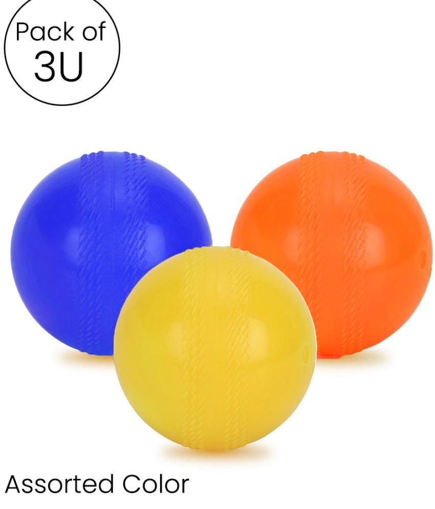     			FITMonkey Assorted Rubber Cricket Ball ( Pack of 3 )