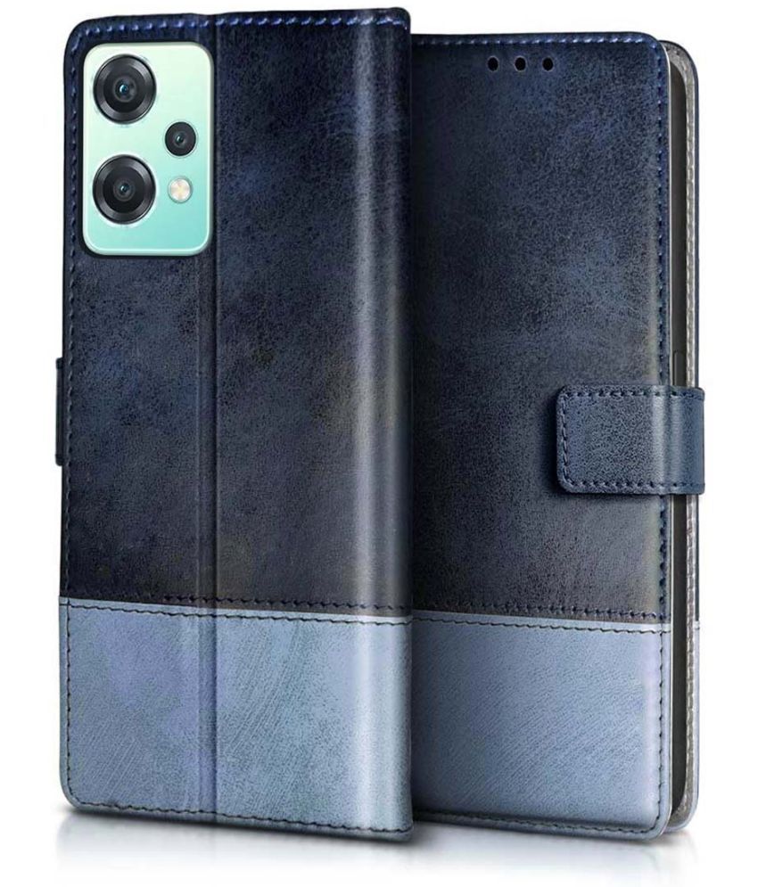     			Fashionury Blue Flip Cover Leather Compatible For Oneplus Nord Ce 2 Lite 5G ( Pack of 1 )