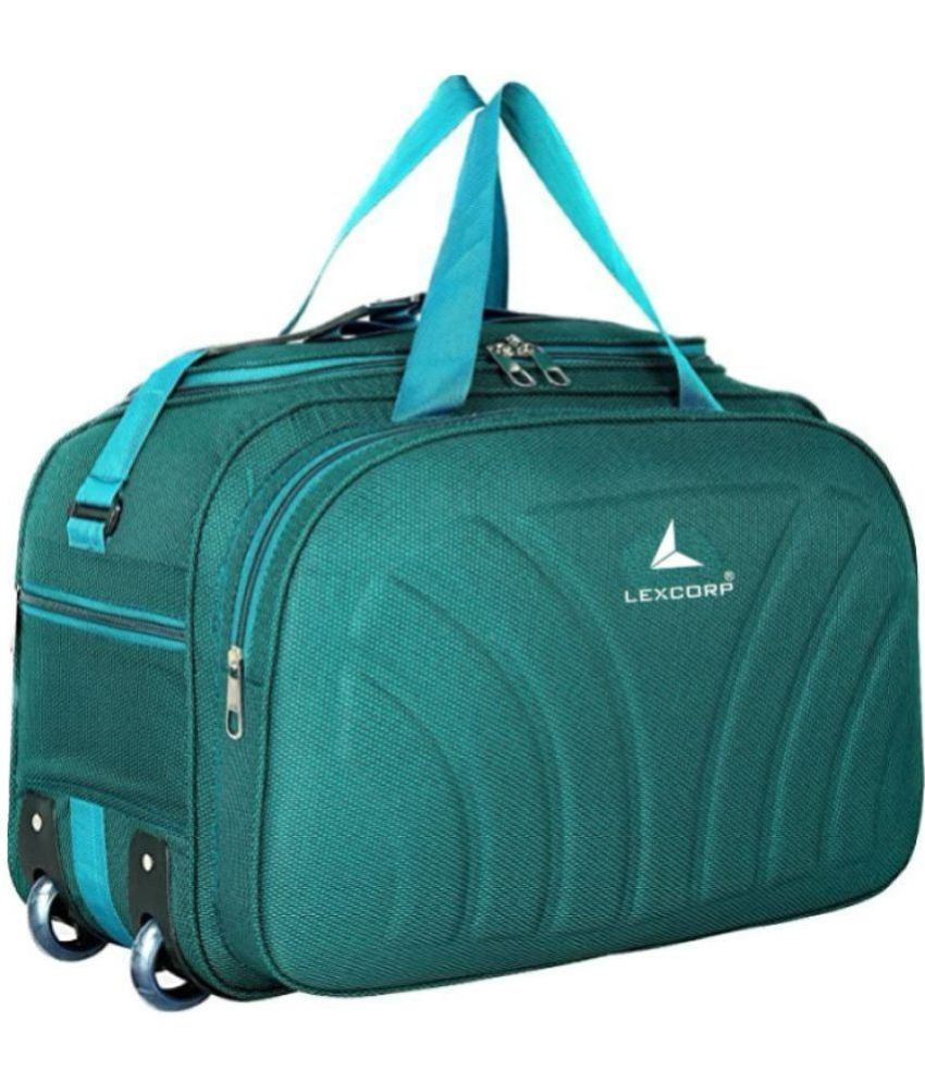     			LEXCORP 55 Ltrs Green Polyester Duffle Bag
