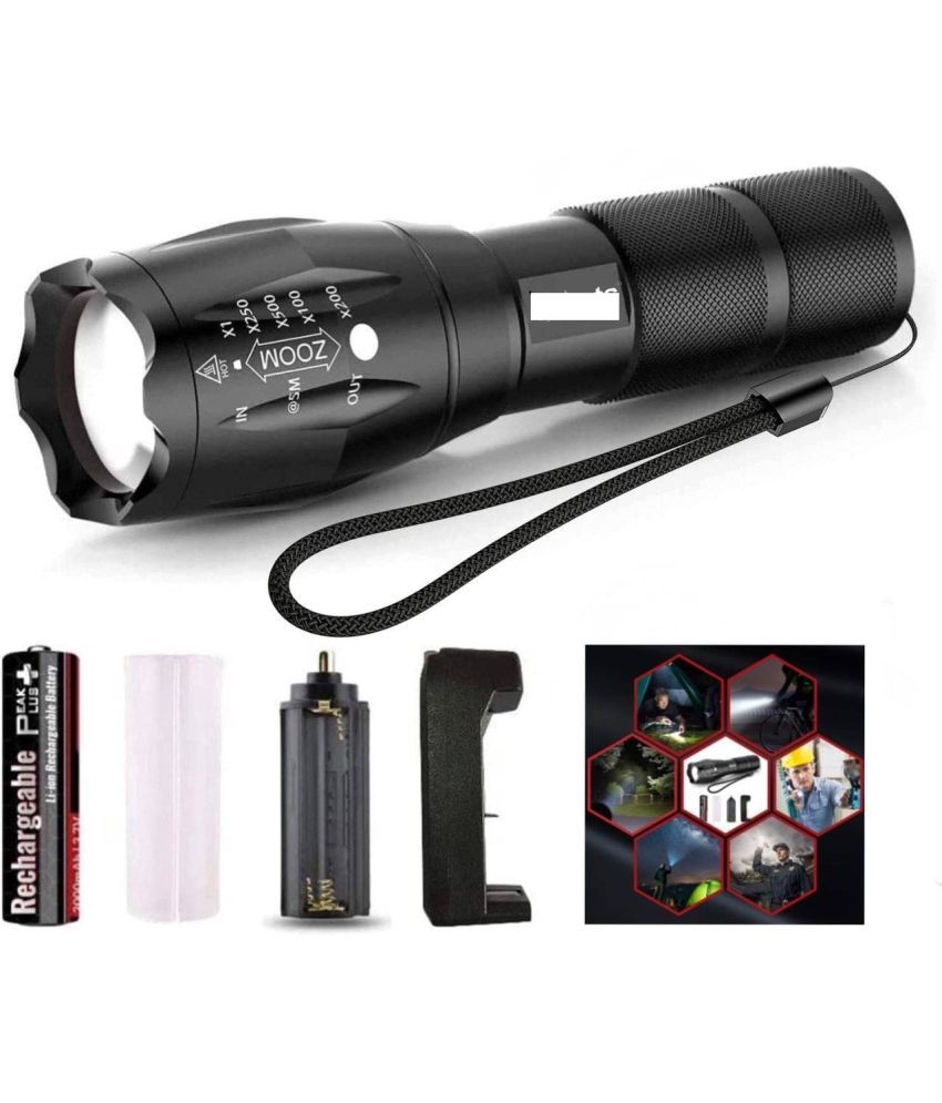     			Mantra - 10W Rechargeable Flashlight Torch ( Pack of 1 )