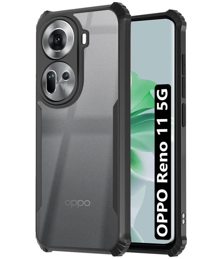     			NBOX Bumper Cases Compatible For Rubber Oppo Reno 11 5G ( Pack of 1 )