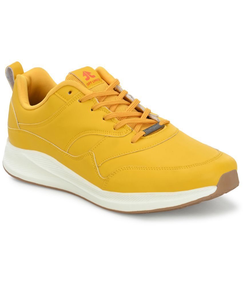     			OFF LIMITS STUSSY B&T Yellow Men's Sports Running Shoes