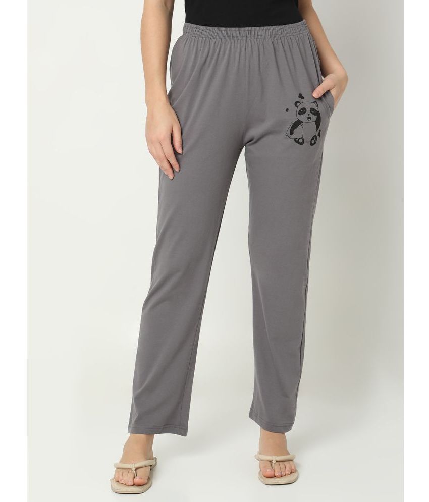     			Smarty Pants Grey Cotton Women's Nightwear Pajamas ( Pack of 1 )