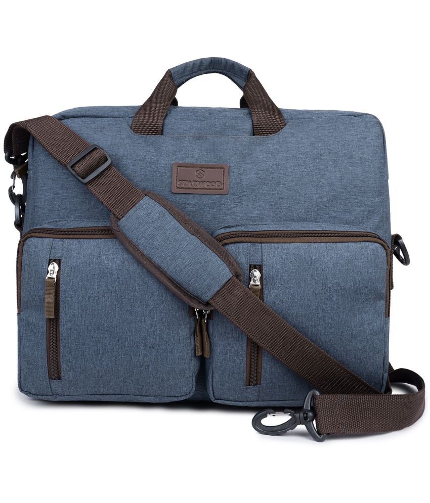     			Starwood Blue Solid Messenger Bag