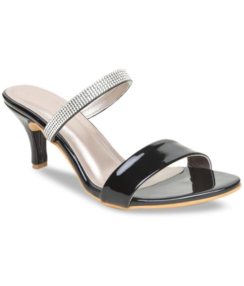     			Stepee Black Women's Sandal Heels