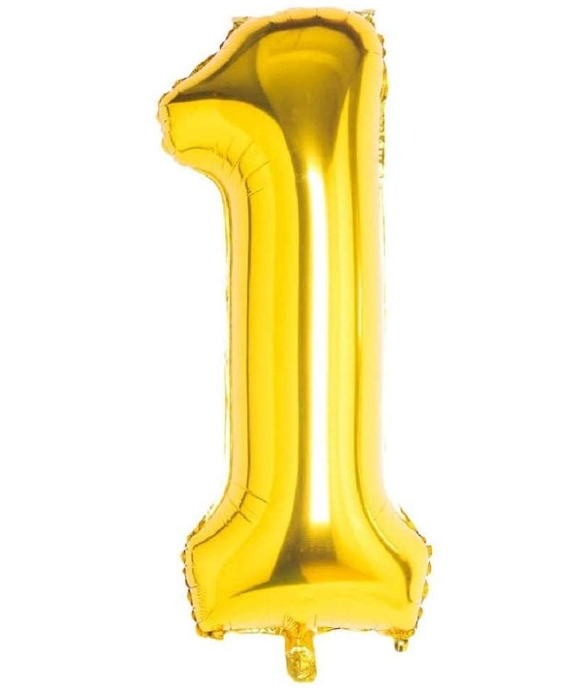     			Urban Classic 32" Inch Gold Number 1 Foil Balloon for Birthday, anniversary