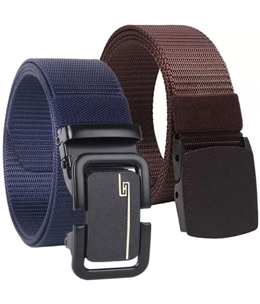     			Clock21 - Blue Nylon Men's Casual Belt ( Pack of 2 )