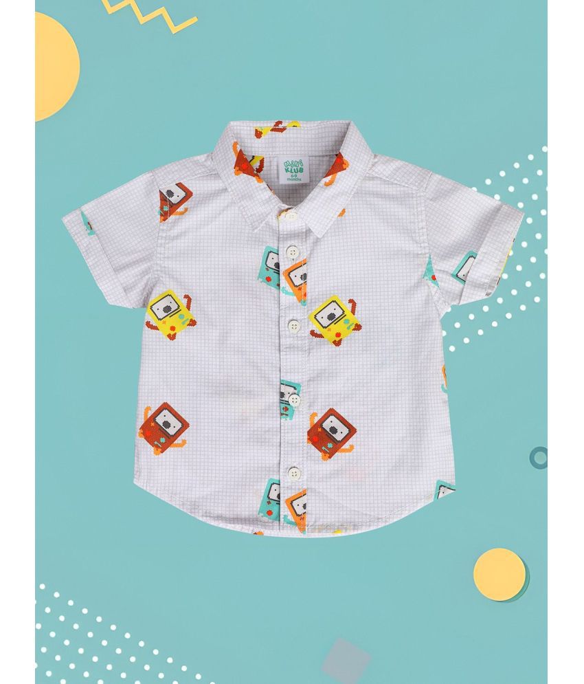     			MINI KLUB Gray Baby Boy Shirt ( Pack of 1 )