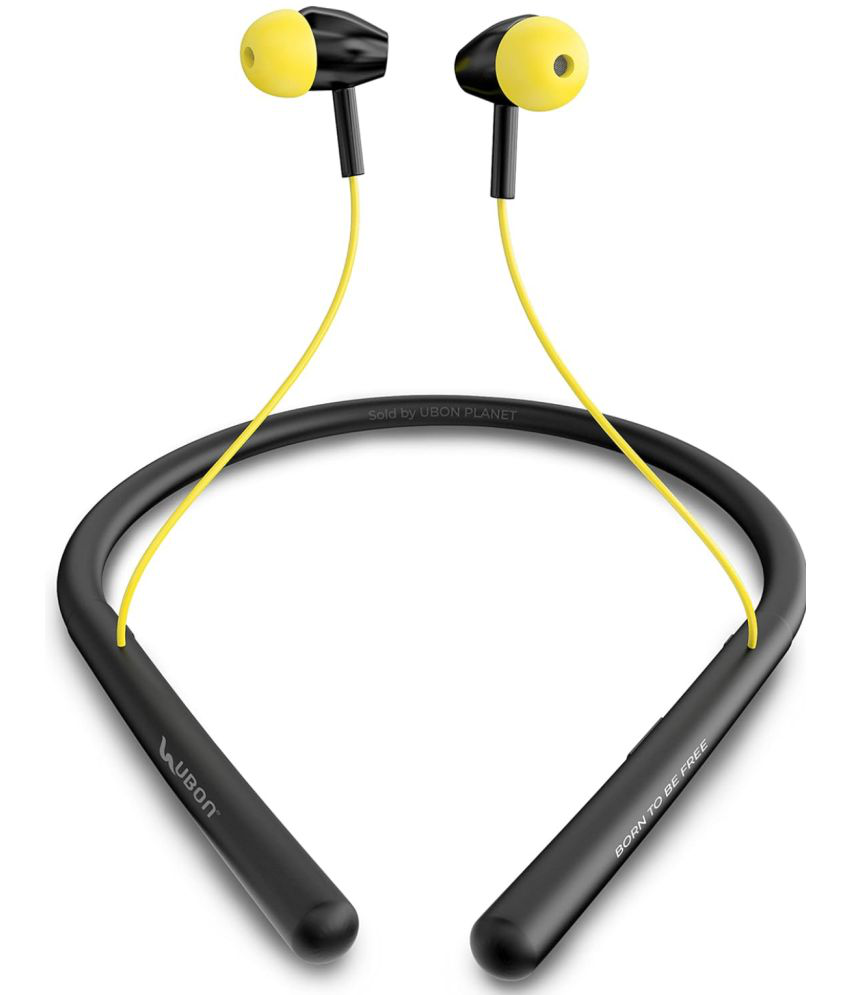     			UBON CL-170 Bluetooth Bluetooth Neckband On Ear 15 Hours Playback Active Noise cancellation IPX4(Splash & Sweat Proof) Black