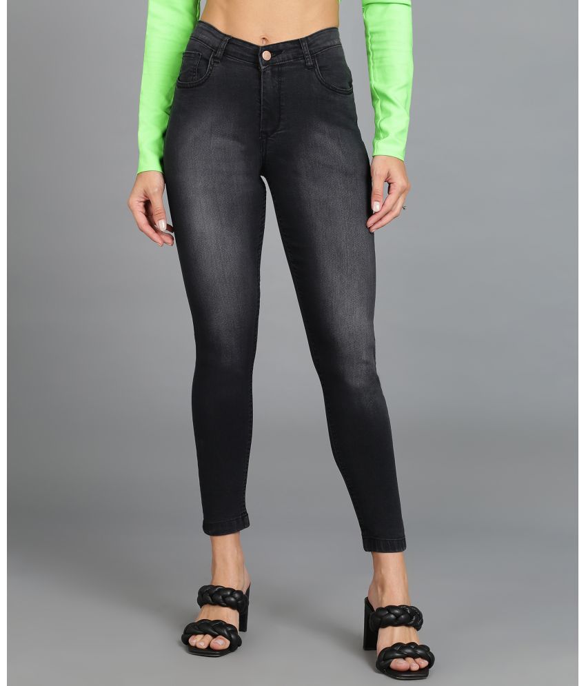    			Urbano Fashion - Black Denim Skinny Fit Women's Jeans ( Pack of 1 )