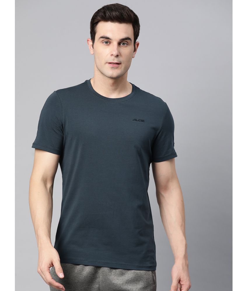     			Alcis Blue Cotton Regular Fit Men's Sports T-Shirt ( Pack of 1 )