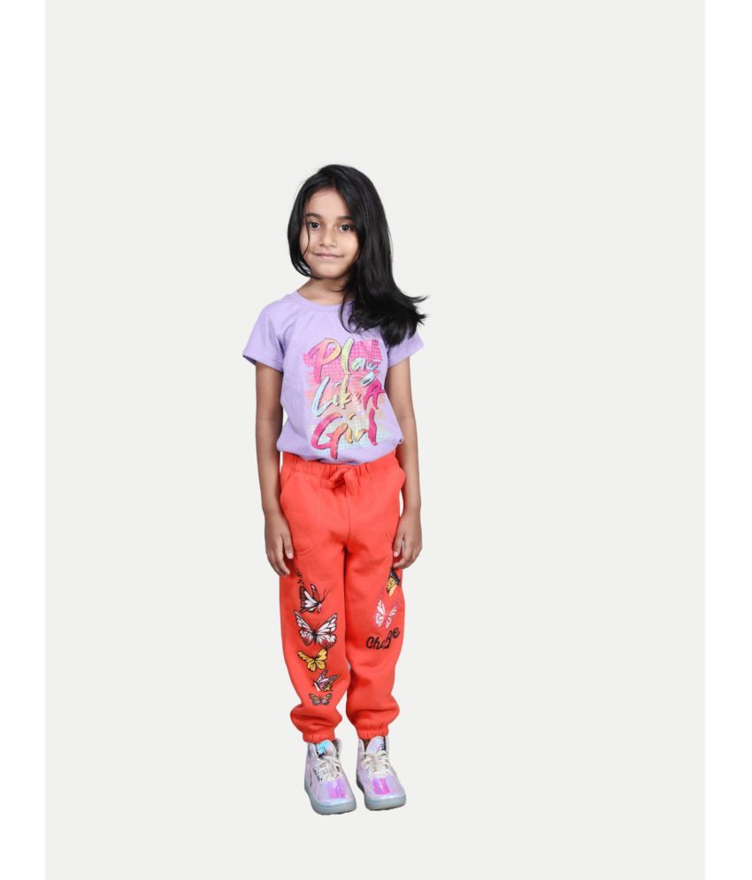     			Girls Printed Joggers