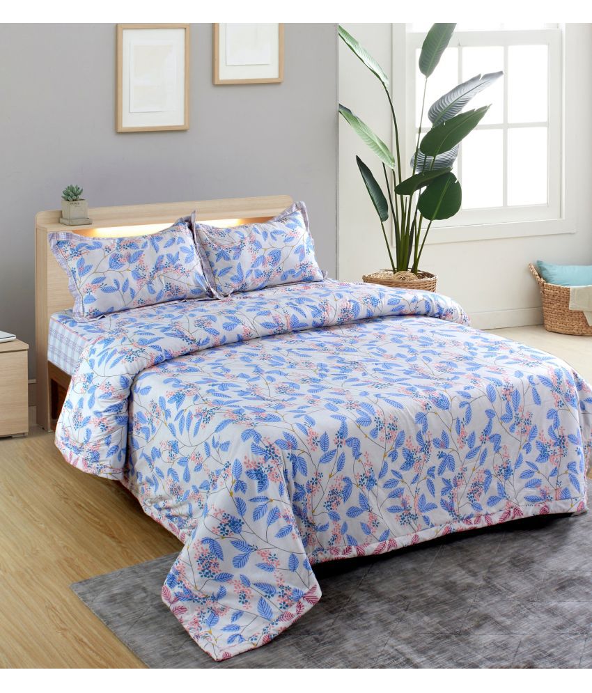     			Glaxomas Cotton Floral Double Bed Dohar - ( )