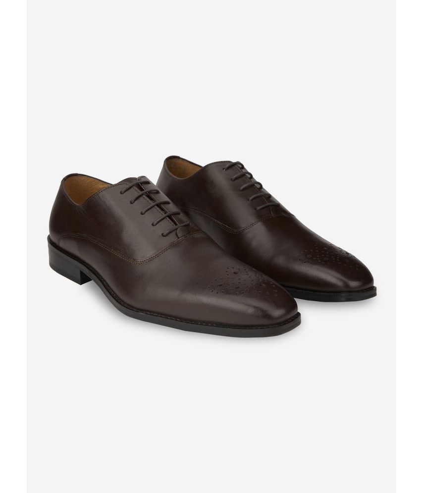    			HATS OFF ACCESSORIES Brown Men's Derby Formal Shoes